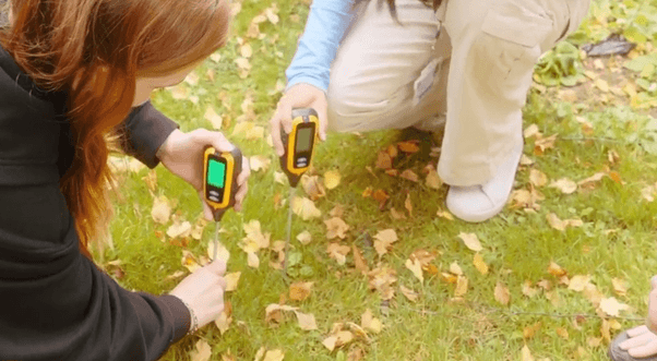Students conducting an experiment