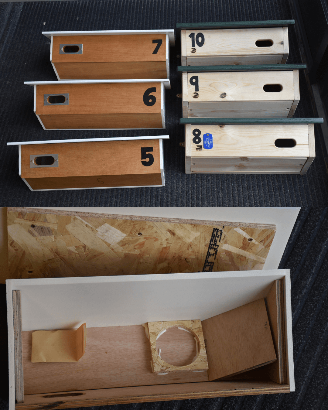 Swift boxes external and internal view