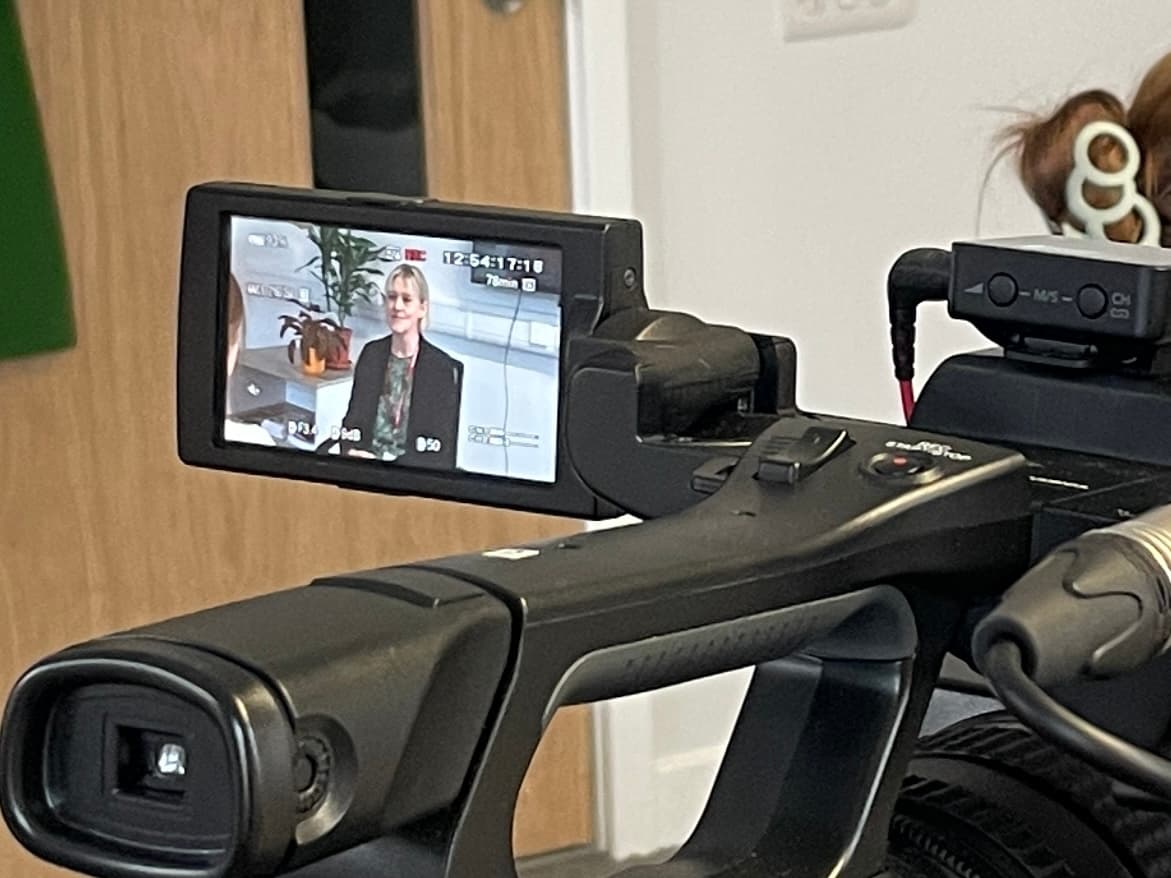 Still of Jo Trump on camera