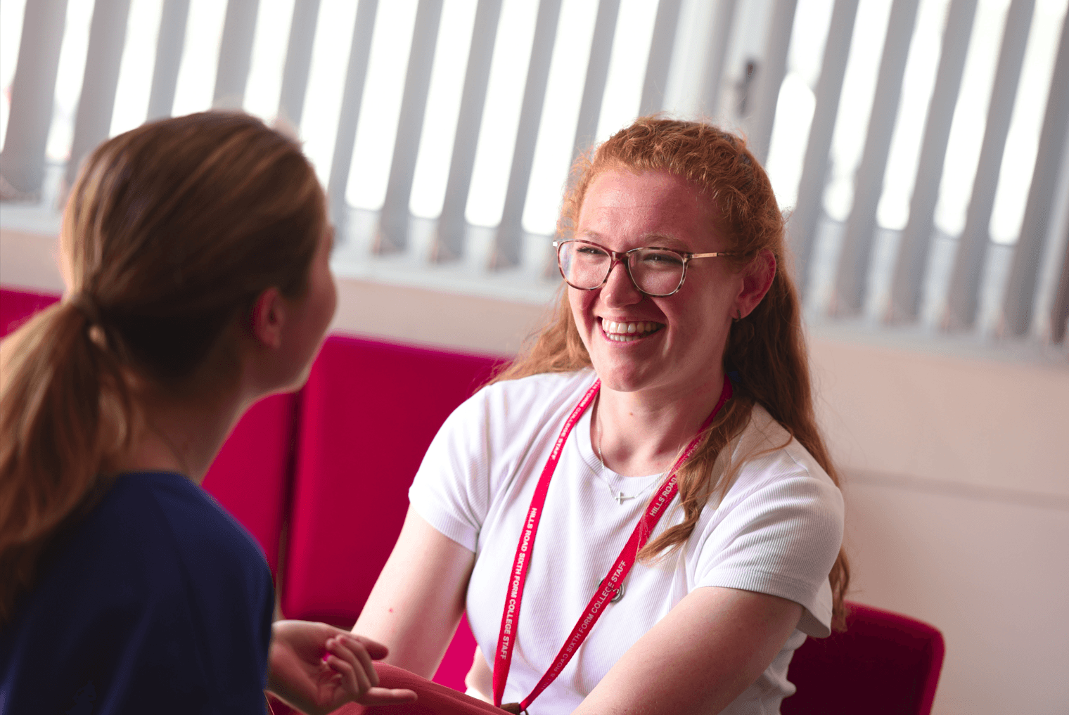 Advice Hub student with Head of Year