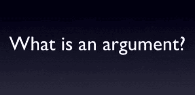 Task 1.1 What is an argument?