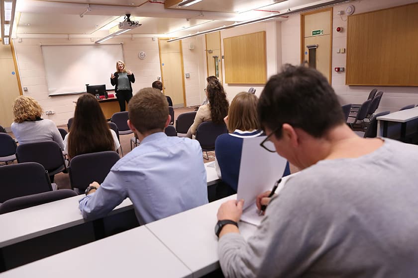 view of the lecture theatre