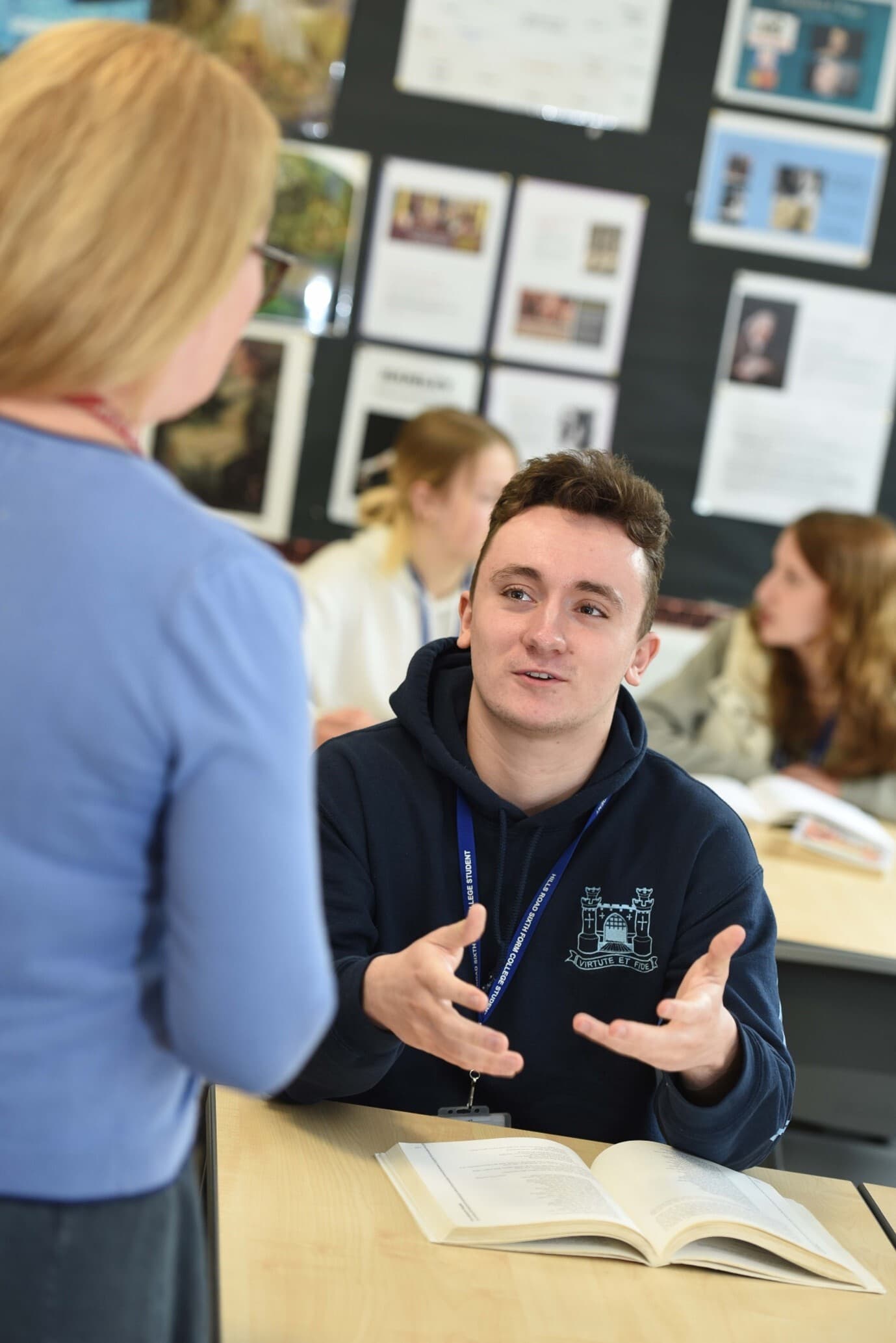 Staff and student discussion