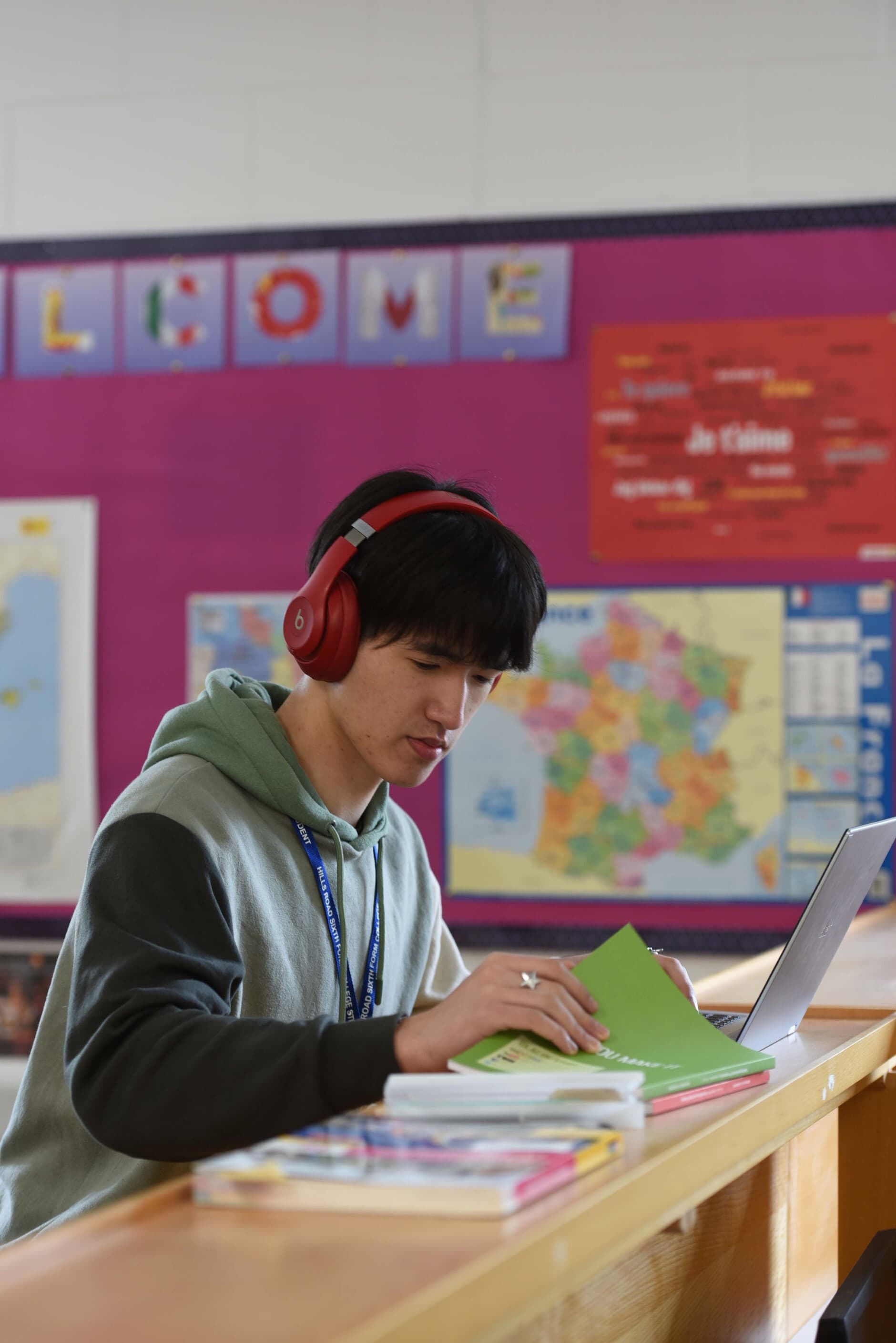 Student listening