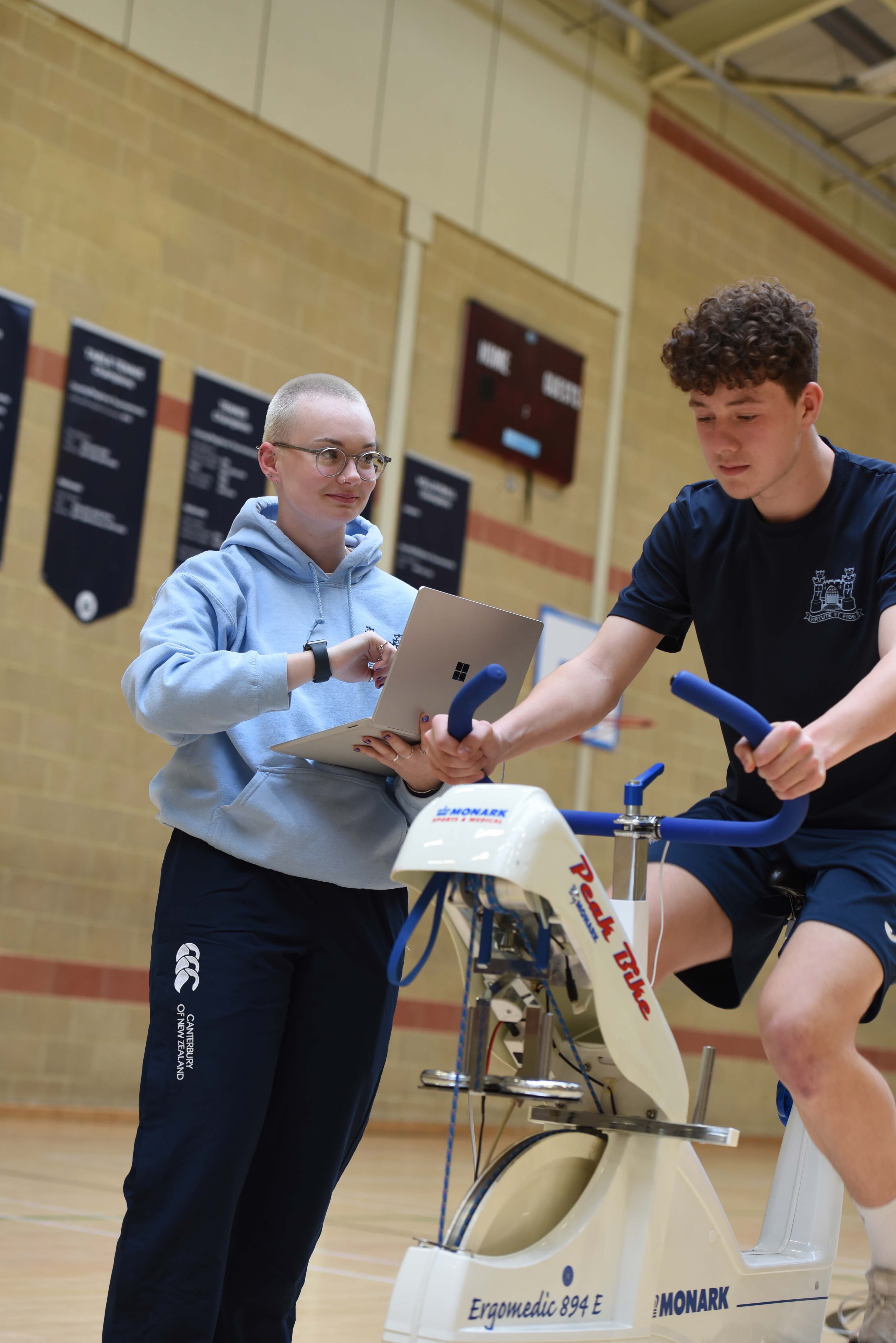 Student timing another